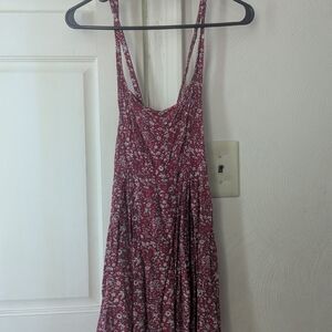 SHEIN Red Floral Dress